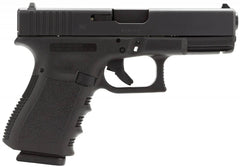 Glock PI1950203 G19 Gen 3 Compact 9mm Luger 4.10 15+1 Black Steel Slide Black Polymer Grip