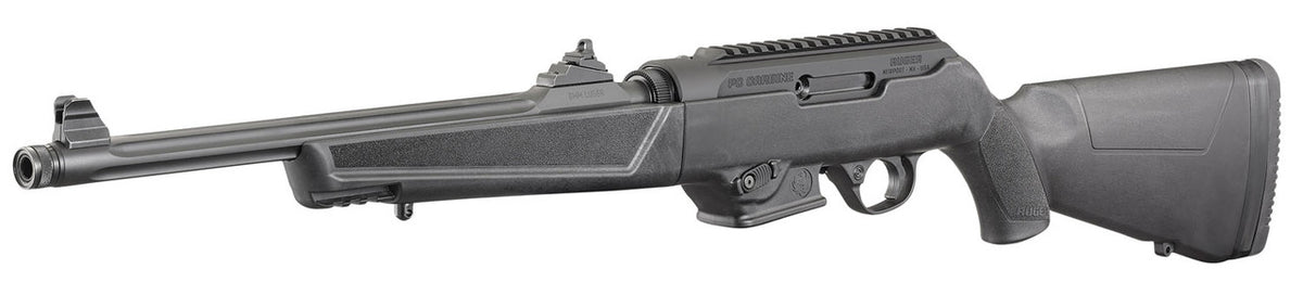 Ruger 19100 PC Carbine  9mm Luger 16.12 17+1 Black Hard Coat Anodized Threaded Fluted