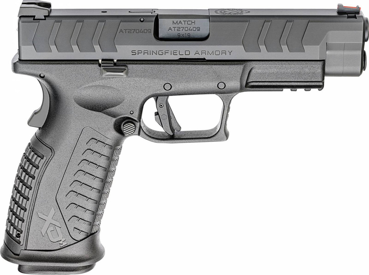 Springfield Armory XDME9459BHC XD-M Elite 9mm Luger 4.50 20+1 Railed Black Frame Black Melonite Steel with Front & Rear Serrations Slide Black Interchangeable Backstrap Grip with META Trigger