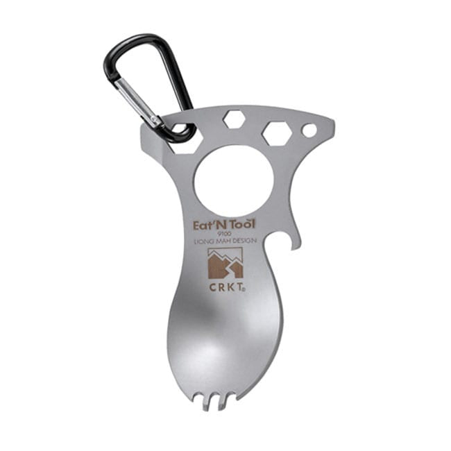 Columbia River 9100C Eat'N Tool  Silver Steel Bead Blasted 6.13 XL