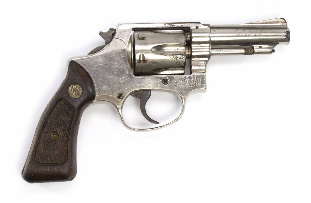 S&W 31-1 .32 S&W LONG 3 BARREL SQUARE BUTT FIXED SGTHS NICKEL