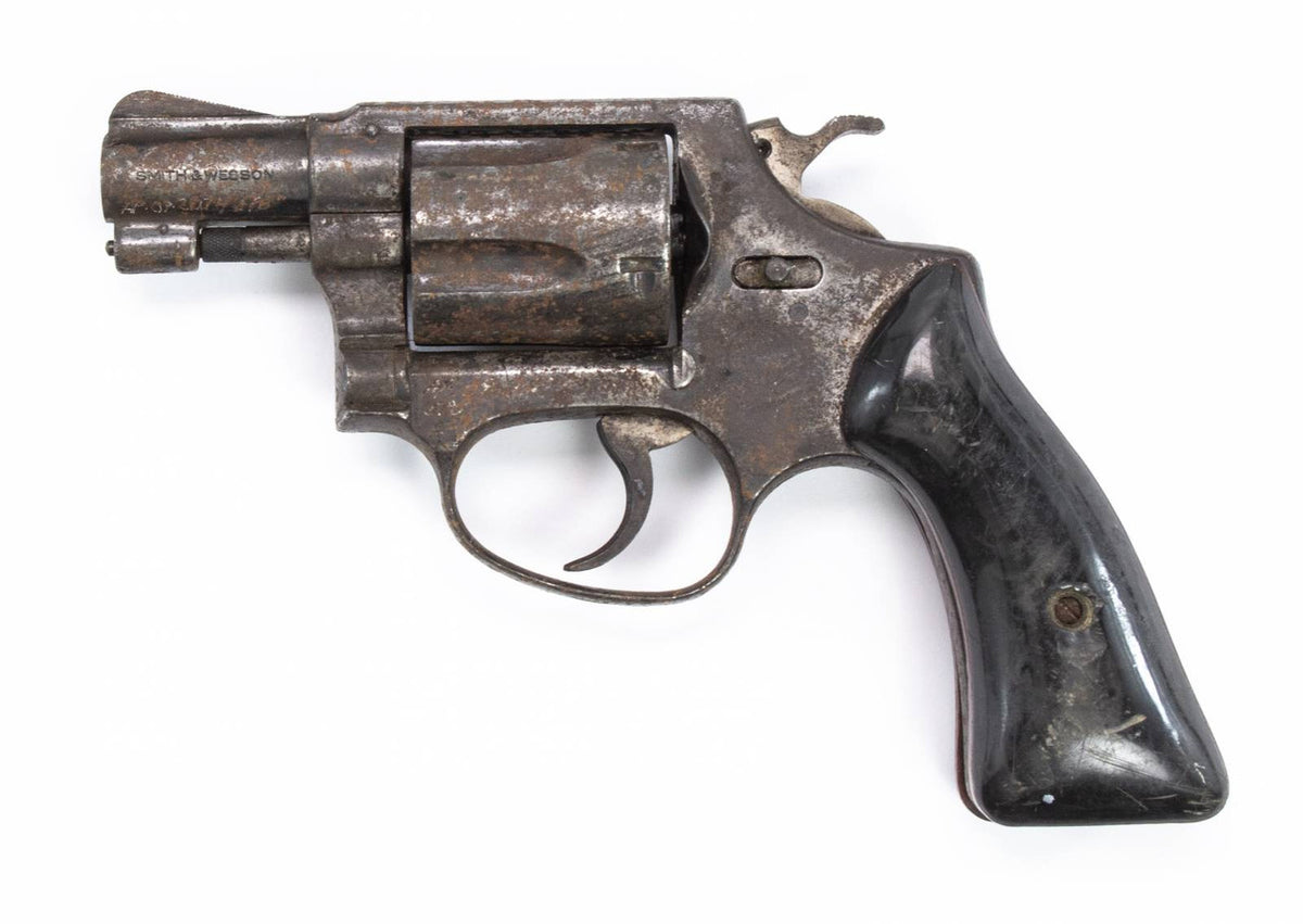 S&W 36 .38SPL 2" BARREL, BLUE FIXED SIGHT SQUARE BUTT
