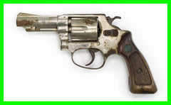 S&W 31-1 .32S&W LONG 3BBL SQUARE BUTT FIXED SGTHS NICKEL