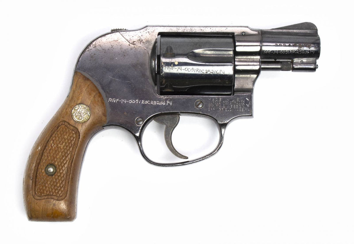 S&W 49 Revolver, .38 Special, 2 Barrel, Fixed Sights, Round Butt Blued4487