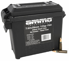 Ammo Incorporated 762X39122FMJB250 Signature 7.62x39mm 122 gr Full Metal Jacket (FMJ) 250rd Can