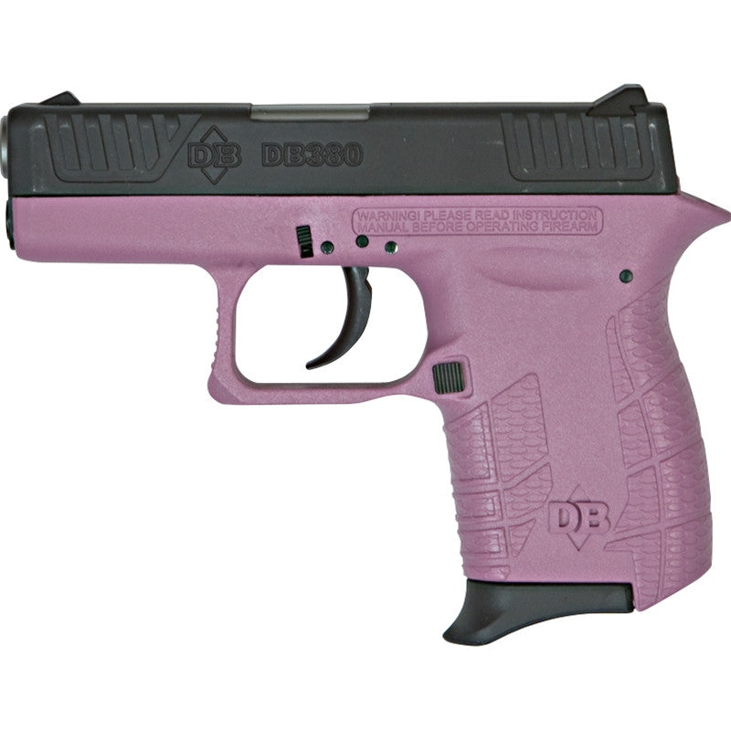 Diamondback DB380HP DB380 Micro-Compact 380 ACP 2 6+1 Hot Pink Black Stainless Steel Slide Hot Pink Polymer Grip