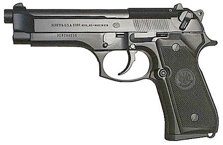 Beretta USA J92F300M 92FS  9mm Luger 4.90 15+1 Black Bruniton Steel Slide Black Polymer Grip (USA Made)