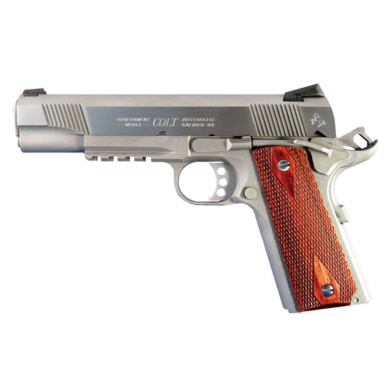 Colt Mfg O1070RG 1911 XSE Rail 45 ACP 5 8+1 Stainless Steel Rosewood Grip