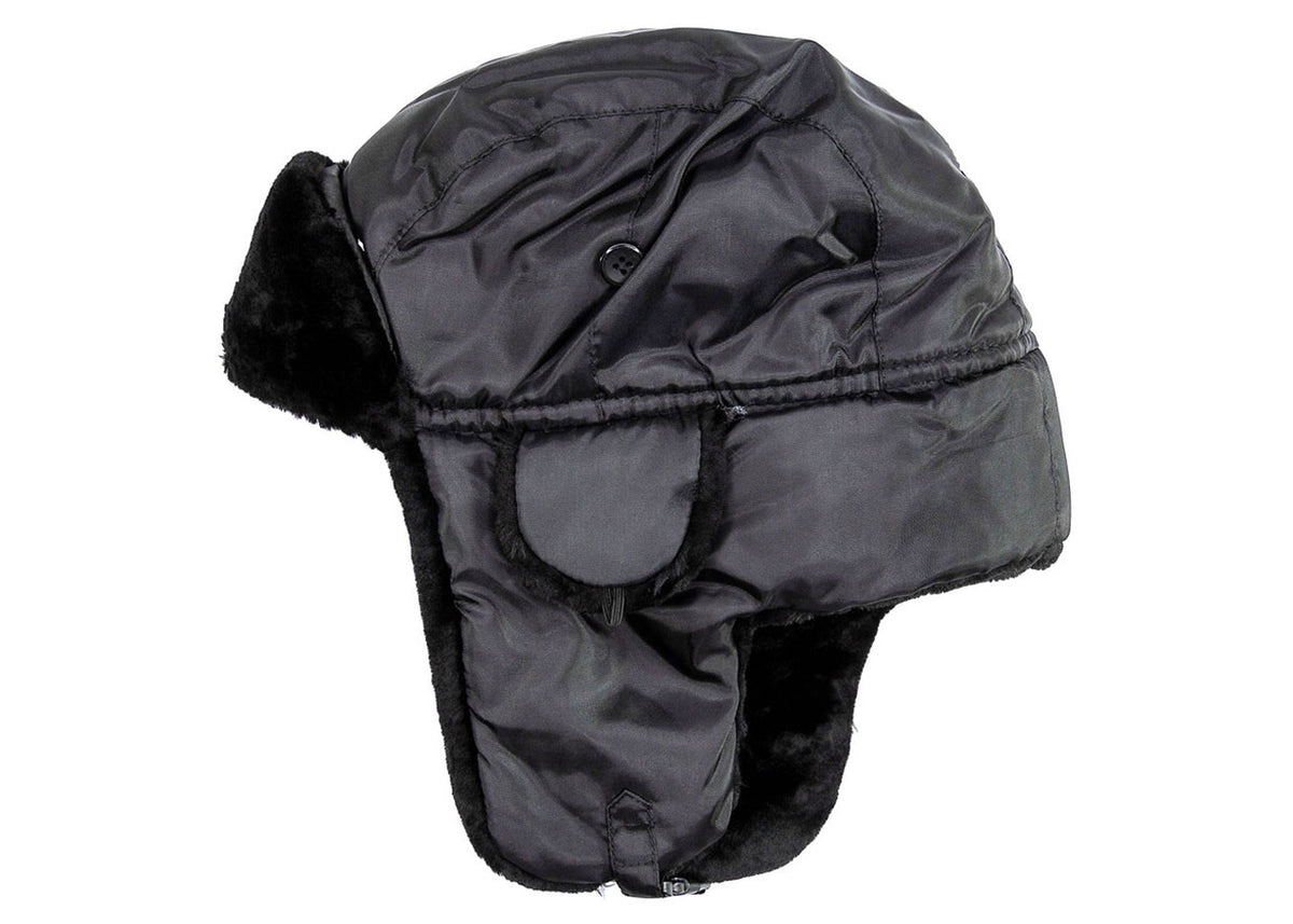 MIL-TEC® Black MA-1 Winter Pilot Hat - New - L