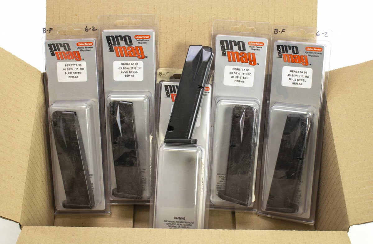5 NEW PRO MAG BERETTA 96 .40 S&W 11RD BLUE STEEL