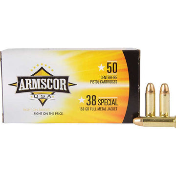 Armscor FAC3817N Pistol  38 Special 158 gr Full Metal Jacket (FMJ) 50 Bx/ 20 Cs