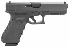 Glock PI1750203 G17 Gen 3 9mm Luger 4.49 17+1 Black Steel Slide Black Polymer Grip Fixed Sights
