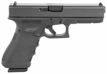Glock PI1750203 G17 Gen 3 9mm Luger 4.49 17+1 Black Steel Slide Black Polymer Grip Fixed Sights