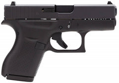 Glock UI4250201 G42 Gen3 Compact 380 ACP 3.25 6+1 Black Steel Slide Black Polymer Grip Fixed Sights