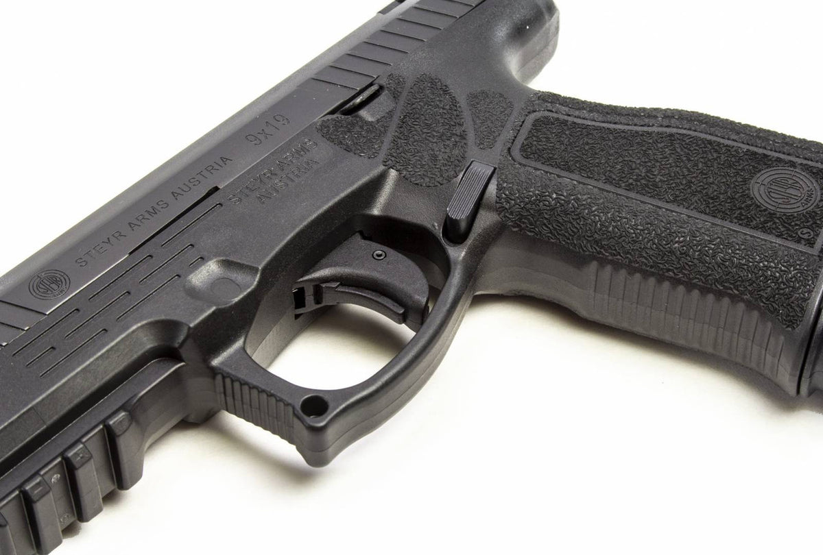 Steyr 9mm Luger 4 17+1 M9-A2 MF Black Black Interchangeable Backstrap Grip