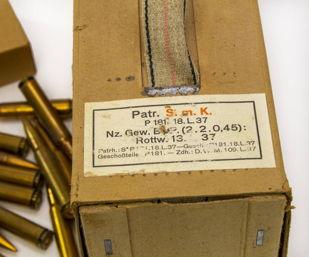 Brass S.M.K. 8mm AP 300rd Sleeve Headstamp P181 Ammo