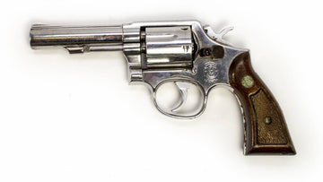 S&W REVOLVER 64-3 38 SPECIAL 4 BARREL - STAINLESS W/ WOOD GRIPS9845