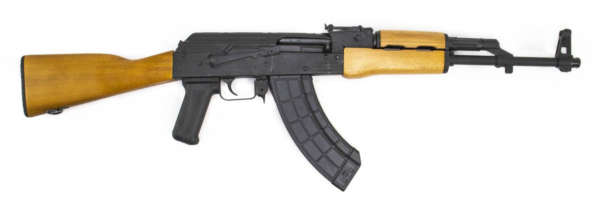 Romanian WASR-10 7.62x39mm AKM Hardwood Stock, No muzzle brake, Certified Used.