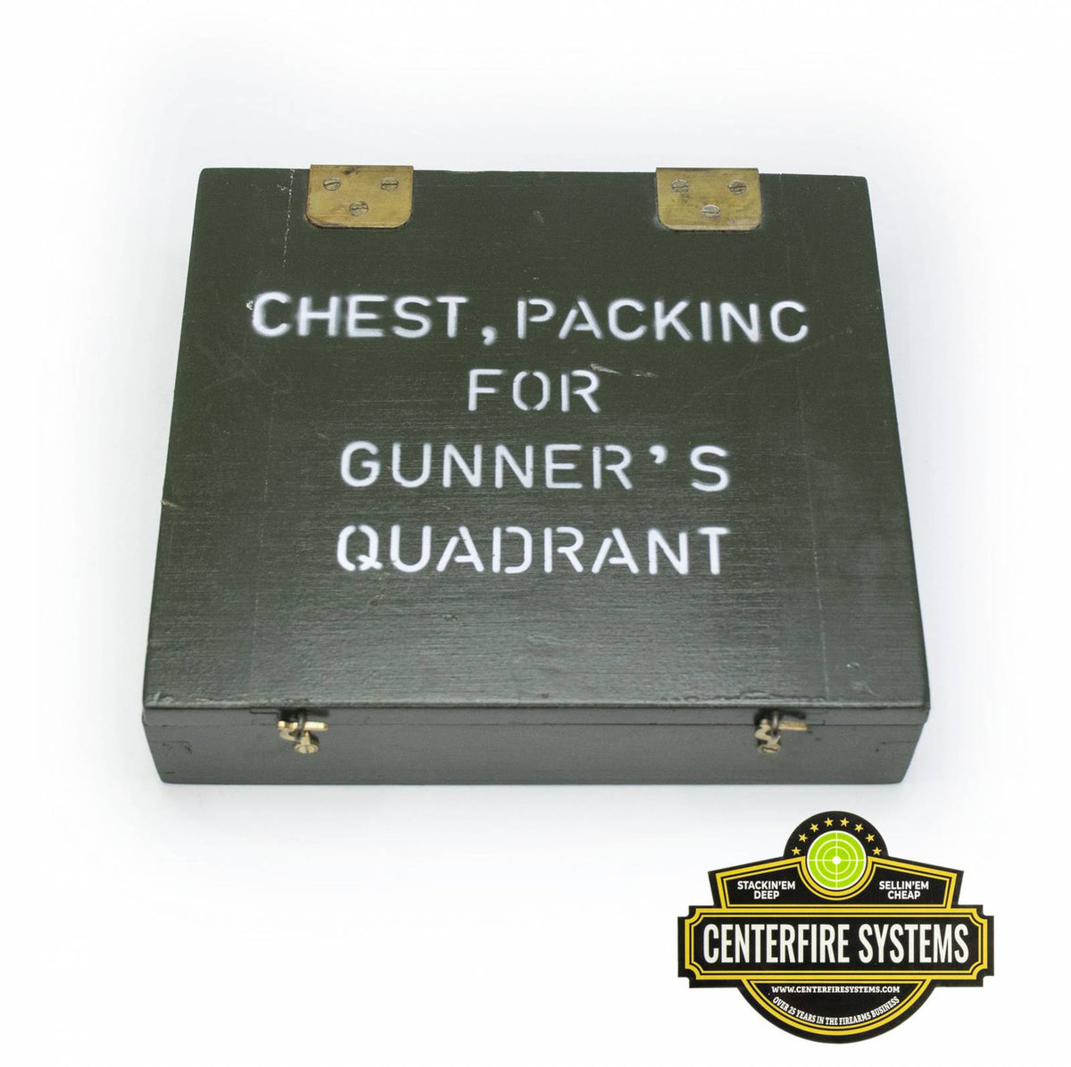 US GI OD WOODEN GUNNERS BOX USED