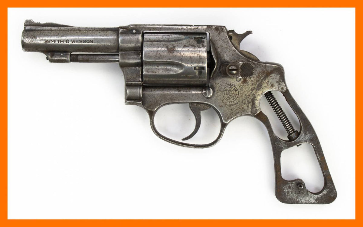 REVOLVER S&W 36 38SPL 3BARREL FIXED SIGHTS SQUARE BUTT BLUE