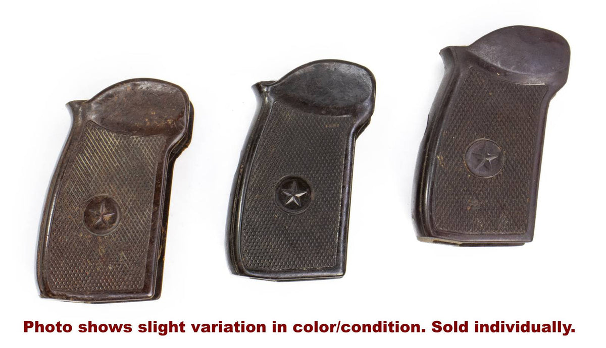 Bakelite Pistol Grips for Makarov w/Star - Brown