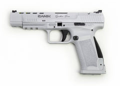 Canik HG6618N TP9SFx Whiteout 9mm Luger 5.20 20+1 White Cerakote Steel Slide/Polymer Frame with Black Controls & Black Match Grade Barrel/Interchangeable Backstraps