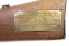 Original Swedish Mauser M96 Rifle Hardwood Stock w/Brass Info Plate