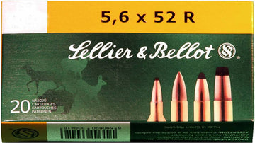 Sellier & Bellot SB5652RB Rifle  5.6mmx52R 70 gr Full Metal Jacket (FMJ) 20 Bx/ 25 Cs