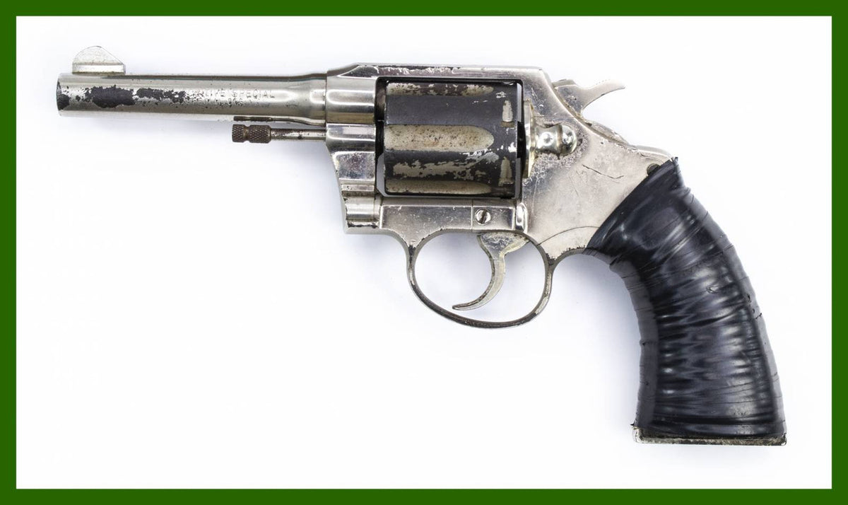 REVOLVER COLT-C&R-POLICE POSITIVE SPECIAL 3RD ISSUE 38SPL 4BARREL SQUARE BUTT NICKEL
