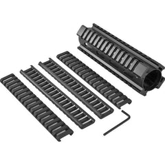 UTG Pro MTU001 Pro Quad Rail Carbine AR-15 Black Hardcoat Anodized Aluminum Picatinny