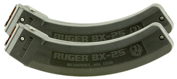 Ruger 22 LR 25rd BX-25  Ruger 10/22,SR-22, Charger, 77/22 Black Detachable 2 Per Pack