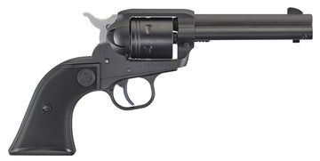 Ruger 2002 Wrangler  22 LR 6 Round 4.62 Black Black Cerakote Aluminum Black Checkered Polymer