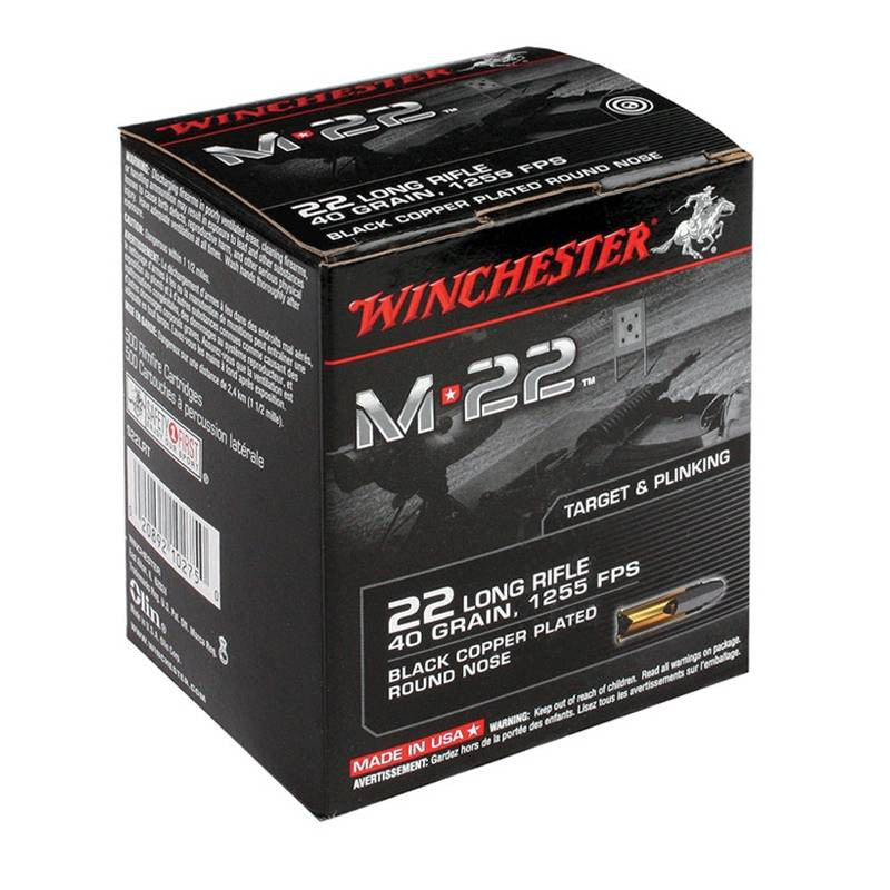 WIN 22LR M-22 40GR RN 500/RD BULK PACK