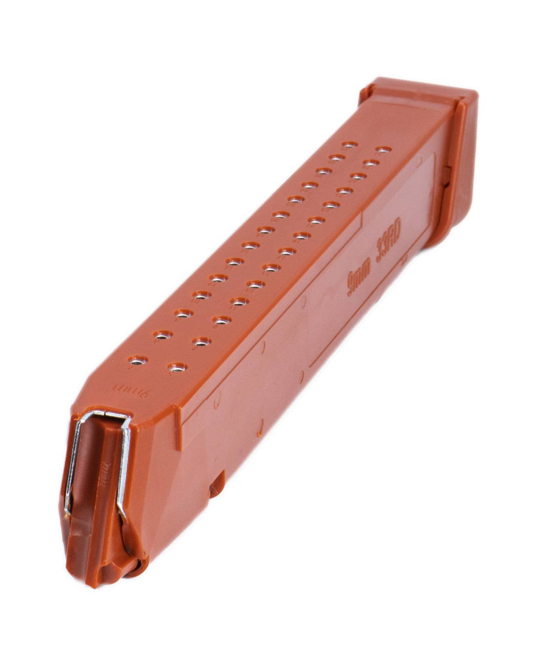 Glock Compatible 9mm 33rd RED Reinforced Steel Lined Polymer Magazine