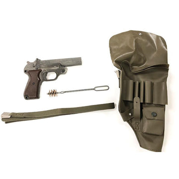 Original German Geco 26.5mm Flare Pistol w/ Original Holster, Sling & Cleaning Rod - Opened Packaging