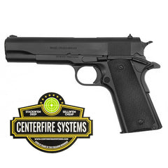 SDS Imports 1911 A1 Service 45 ACP 5 8+1 Black Cerakote Steel Slide Black Polymer Grip