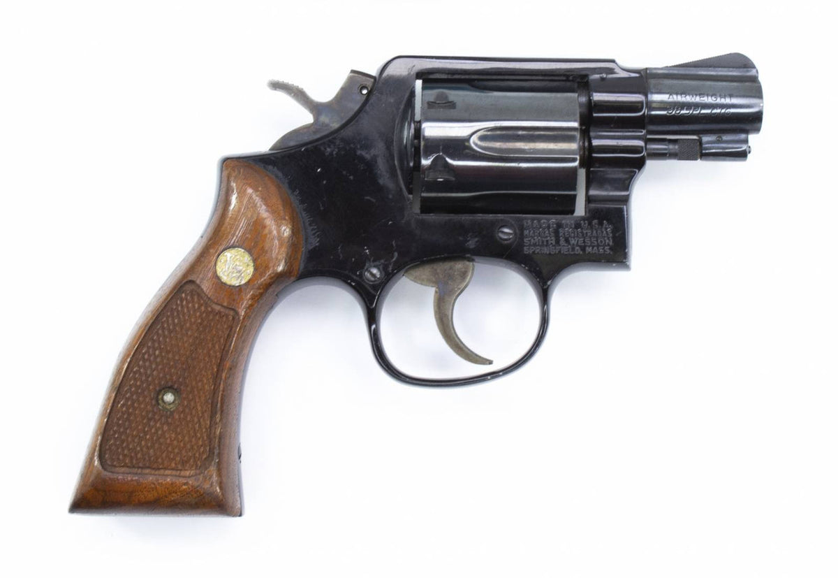 S&W 12-3 AIRWEIGHT 38 SPECIAL 2 BARREL BLUED SQUARE BUTT3354