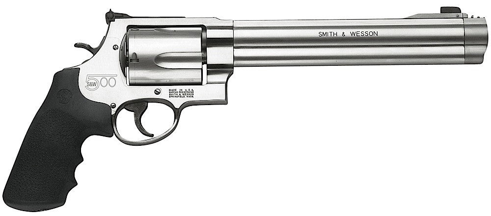 Smith & Wesson 163500 500 Standard Stainless 500 S&W 5 Round 8.38 Stainless Steel Black Polymer