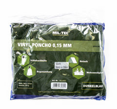 MIL-TEC® Vinyl Poncho Dark Blue