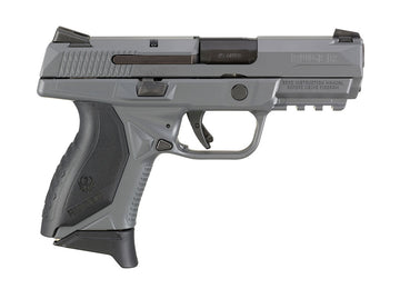 Ruger 8649 American  45 ACP 3.75 7+1 Gray Cerakote Black Wraparound Ergonomic Grip