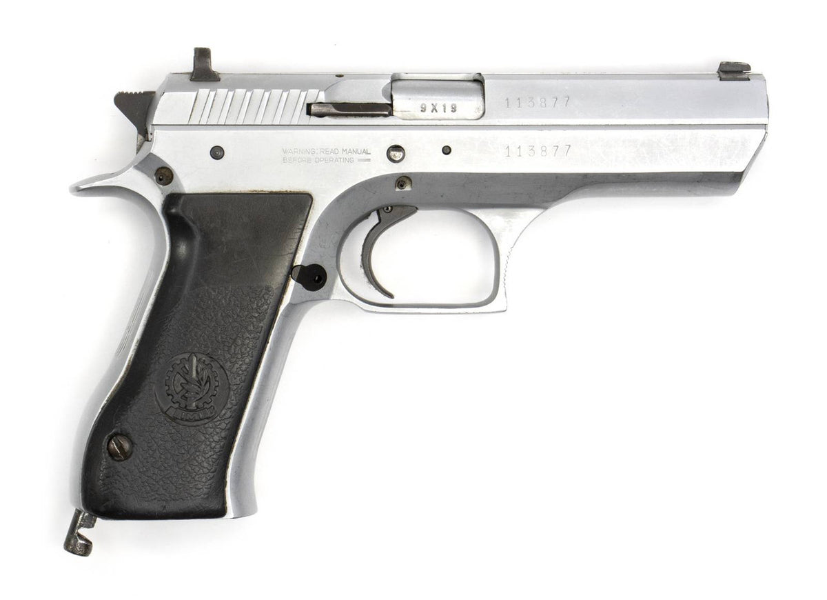 IMI Jericho 941F 9mm Single Full Size Steel Frame 16rd Brushed Chrome (with Star Logo) HG0892_2