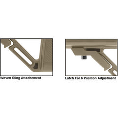 UTG Pro M4 Ops Ready S2 Mil-spec Stock Only - FDE