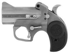 Bond Arms BARW Rowdy  410/45 Colt (LC) Derringer 3 2 Black Rubber Grip Polished Stainless Steel Frame