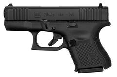 Glock G26 Gen5 Sub-Compact 9mm Luger 3.43" Barrel, 10+1 Black nDLC Steel w/Front Serrations Slide Black Rough Texture Interchangeable Backstraps Grip Fixed Sights