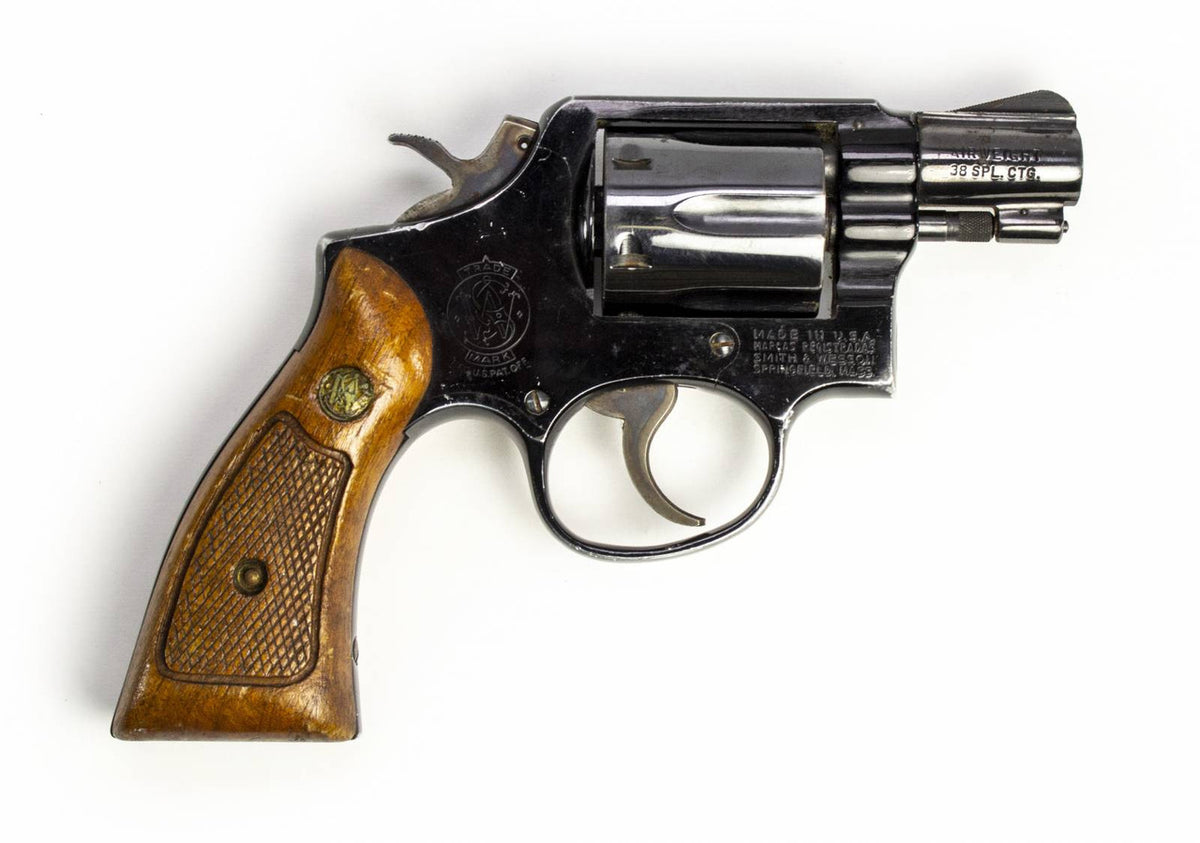 S&W REVOLVER 12-2 AIRWEIGHT 38 SPL 2 BARREL FIXED SIGHTS SQUARE BUTT - BLUE