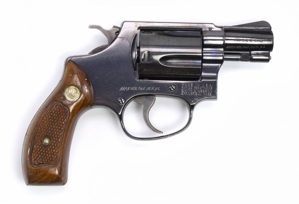 S&W 36 38 SPECIAL 2 BARREL BLUED REVOLVER-USED