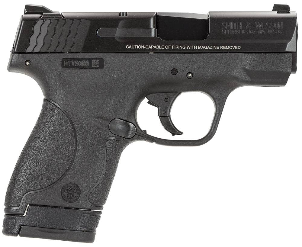 Smith & Wesson 10035 M&P Shield 9mm Luger 3.10 7+1 & 8+1 Black Stainless Steel Black Polymer Grip No Manual Safety