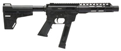 Freedom Ordnance FX9P8 FX-9  9mm Luger 8.25 33+1 Black Hard Coat Anodized Black Polymer Grip KAK Shockwave Pistol Brace