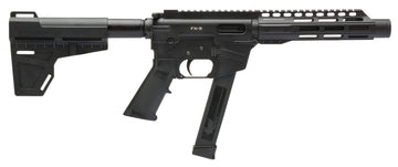 Freedom Ordnance FX9P8 FX-9  9mm Luger 8.25 33+1 Black Hard Coat Anodized Black Polymer Grip KAK Shockwave Pistol Brace