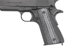 1911 Laminate Linen G10 Grip Set - Pewter Black